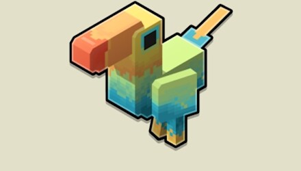 An image of a Minecraft Legends big beak mount