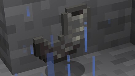 A goathorn hovering above ground