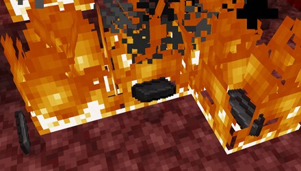 Netherite Ingots burning!