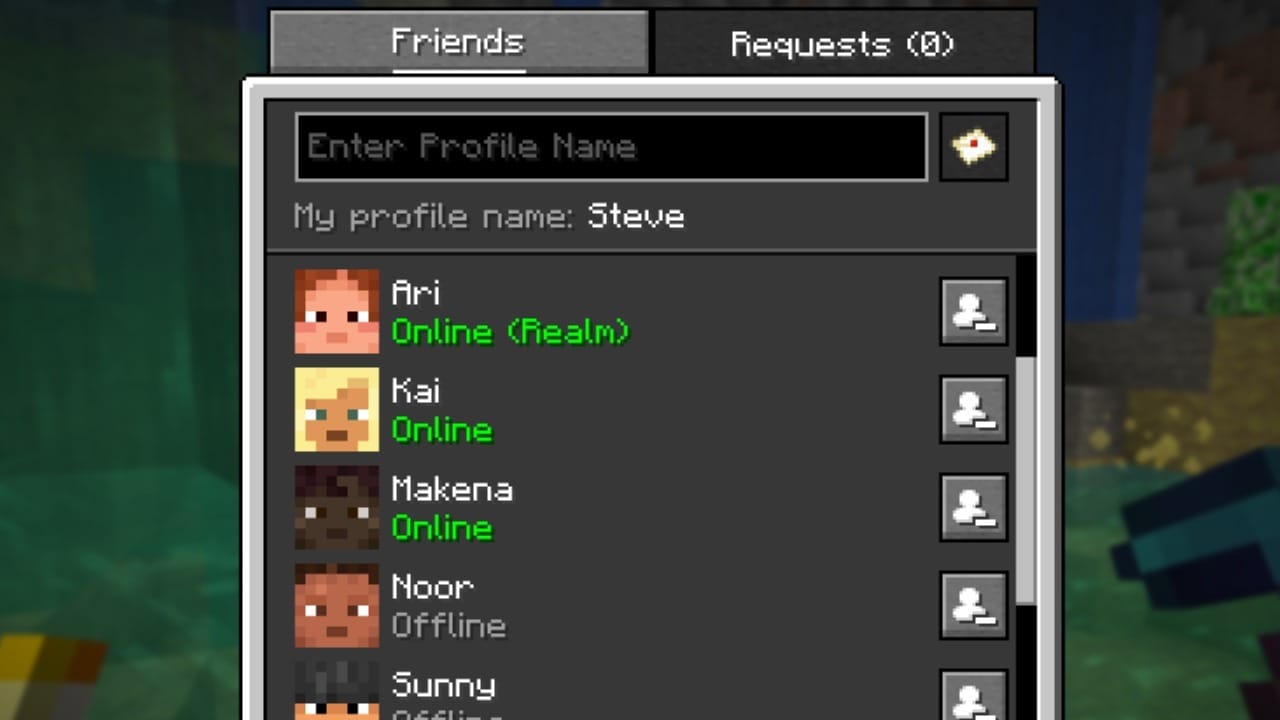 A new user interface for Friends List feature.