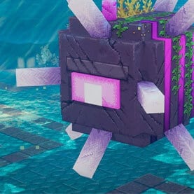 An elder guardian from Minecraft Dungeons.