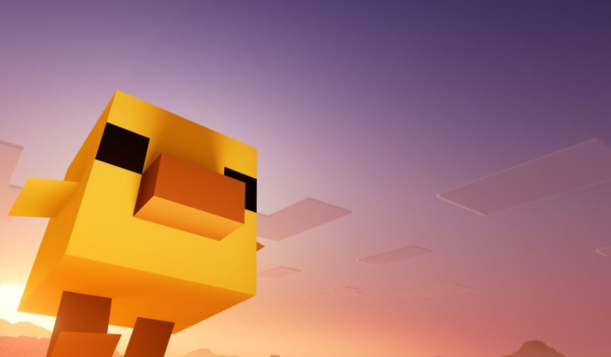 A video thumbnail pf giant baby chicken seen from below