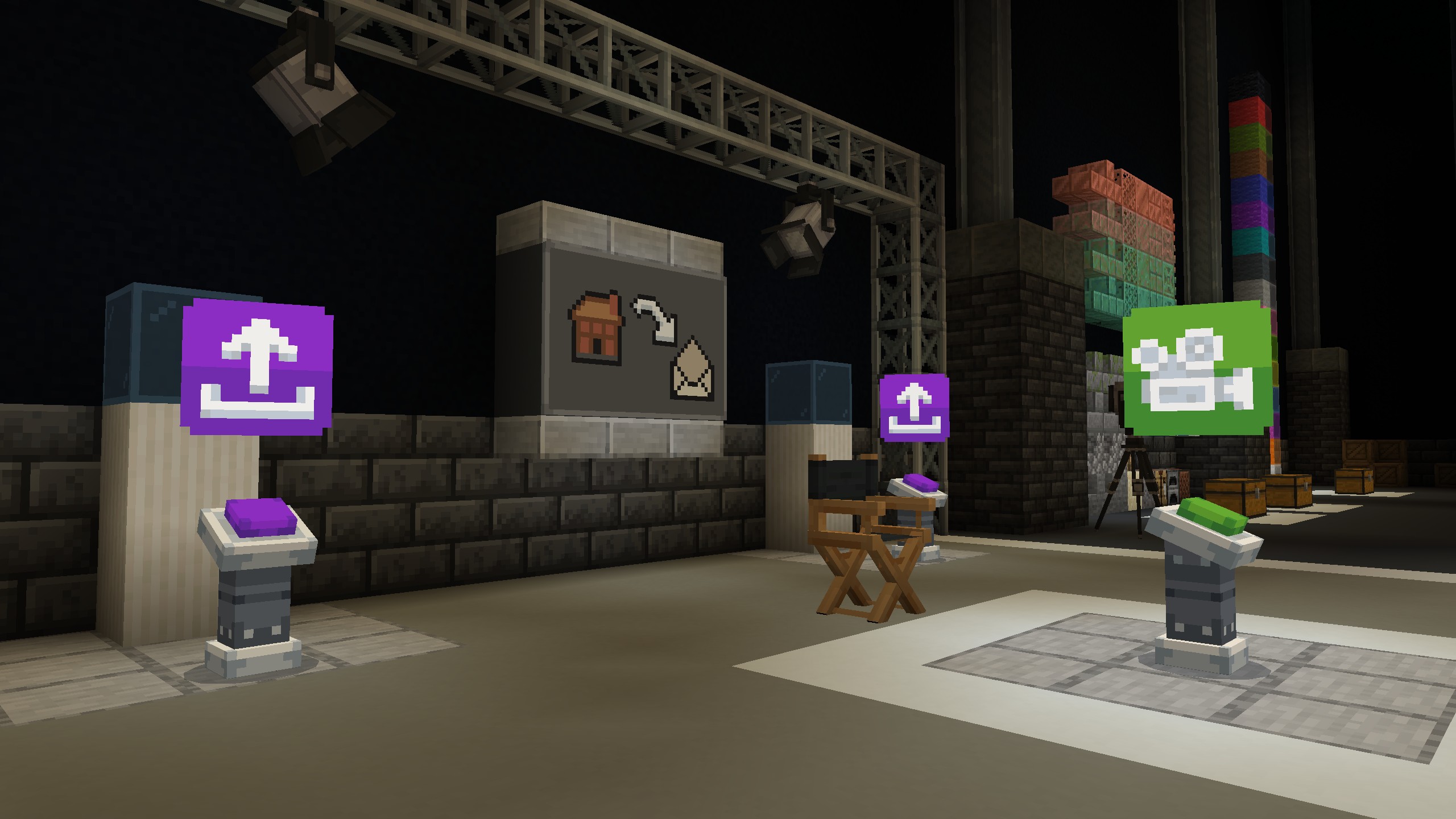 An in game screenshot of the build challenge map