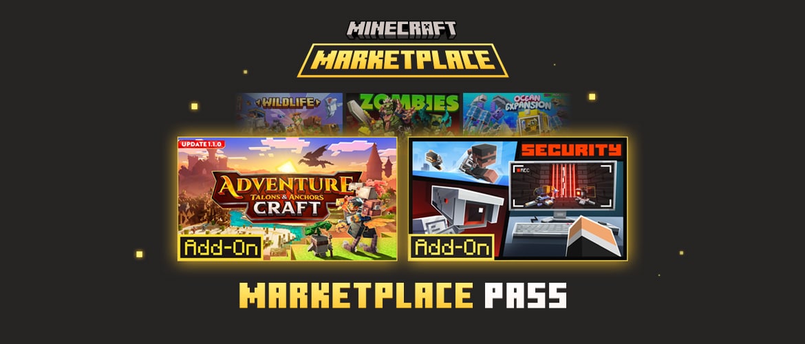 Key art featuring a variety of images from content featured in Marketplace Content June 2026