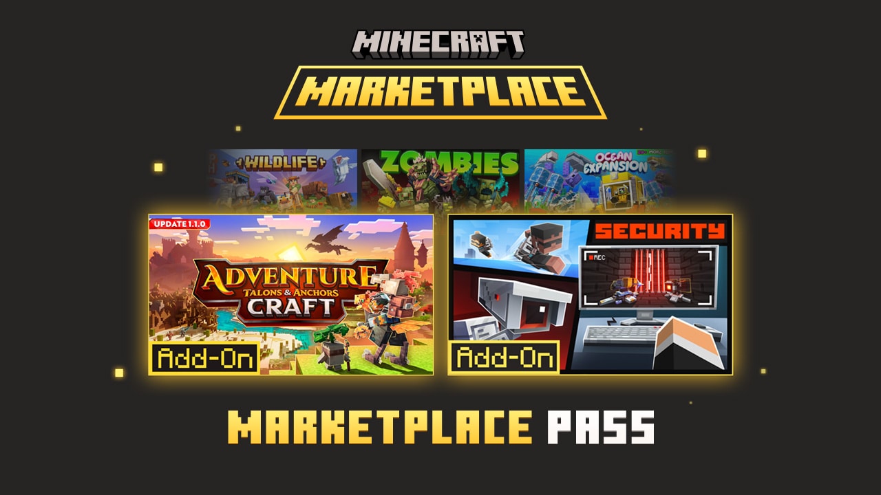 Key art featuring a variety of images from content featured in Marketplace Content June 2026