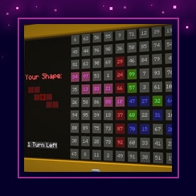 A Minecraft screenshot depicting a game show screen.