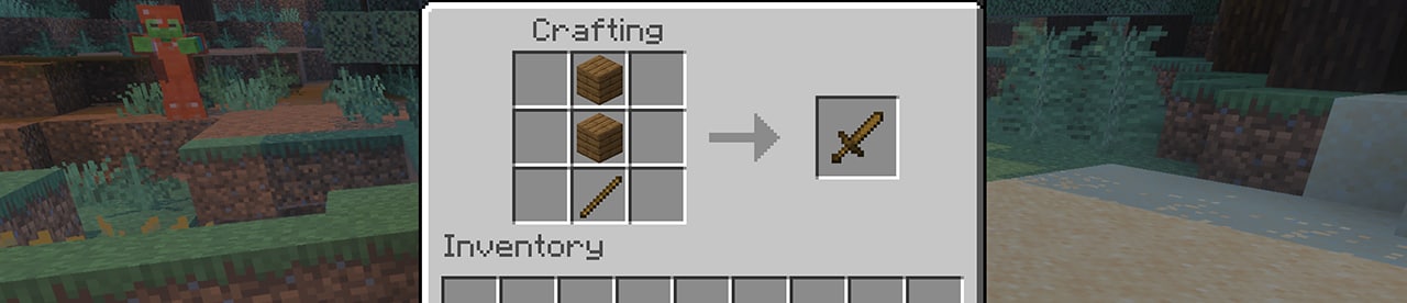 This is a screenshot showing a Minecraft sword