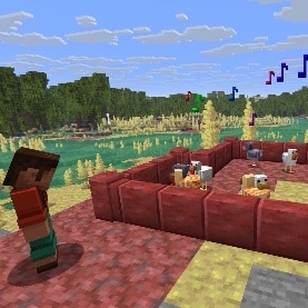 Noor watches over a coop of noisy chickens in a sulfur spring.
