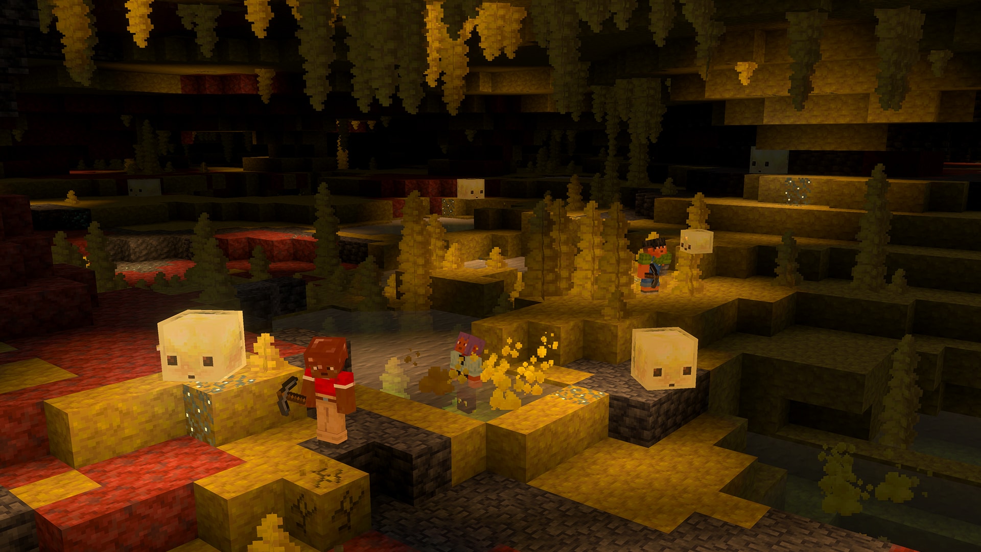 A screenshot showing the sulfur caves – coming as part of the Chaos Cubed drop!