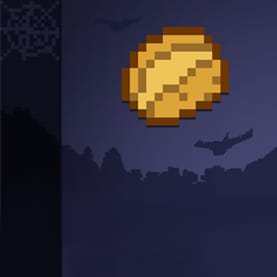 A baked potato on an eerie dark backround