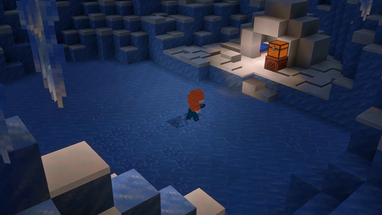 Minecraft Ice Cave feature preview