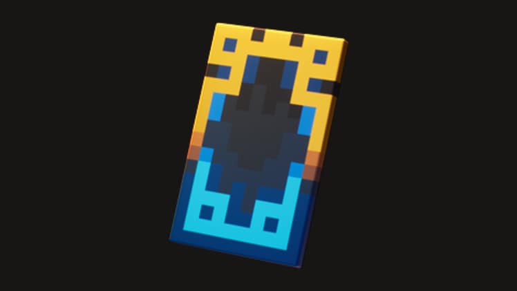 A colorful cape placed on top of a black background.