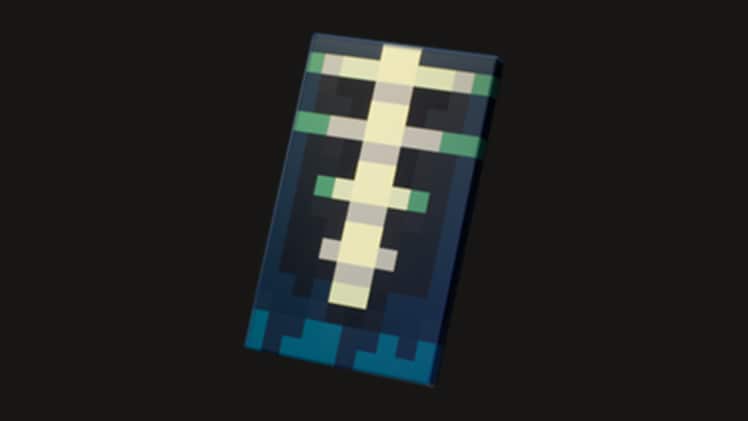 A cape with a spine-looking pattern, placed on top of a black background.